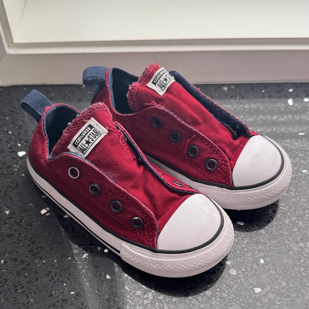 Converse Burgundy Toddler Slip-On Shoes
